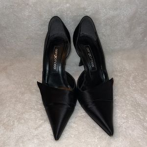 Sergio Rossi Black Point Toe Kitten heel size 37